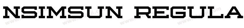 nsimsun regular字体转换